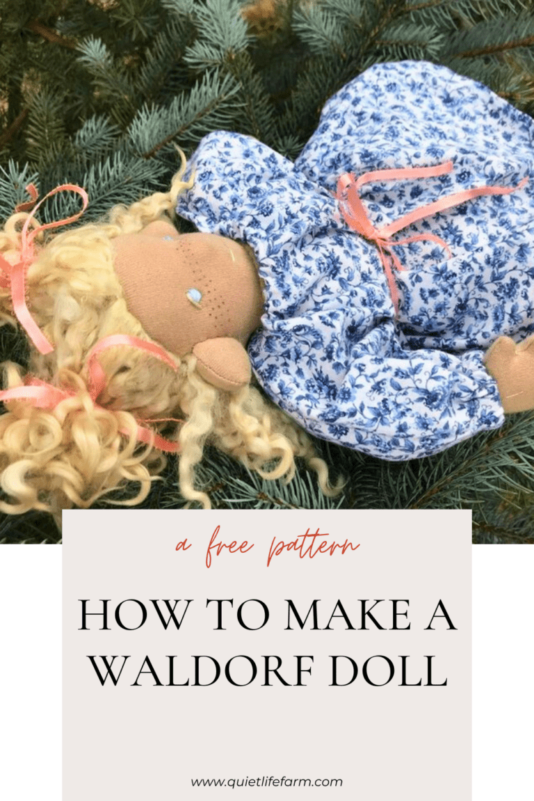 Waldorf Doll Free PDF Sewing Pattern Quiet Life Farm