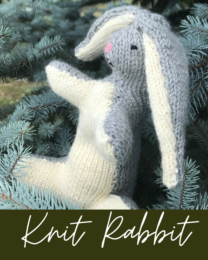 Simple Rabbit Knitting Pattern Free Rabbit Knitting Pattern FREE - Quiet Life Farm
