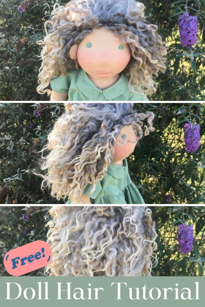 doll hair tutorial for free waldorf weft
