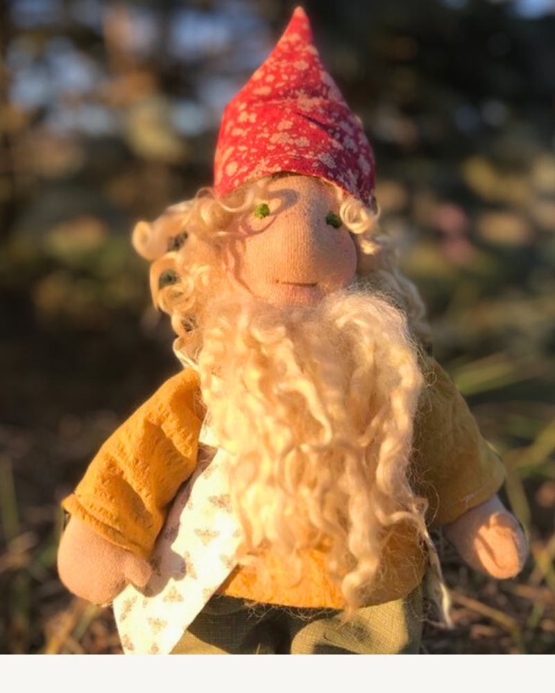 gnome waldorf doll featured image for free pattern