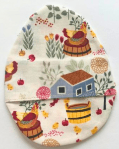 featured image for sewing a reusable fabric easter egg