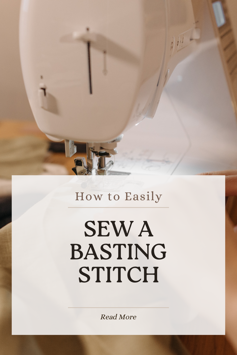 How to sew a baste stitch: basting in sewing - Quiet Life Farm