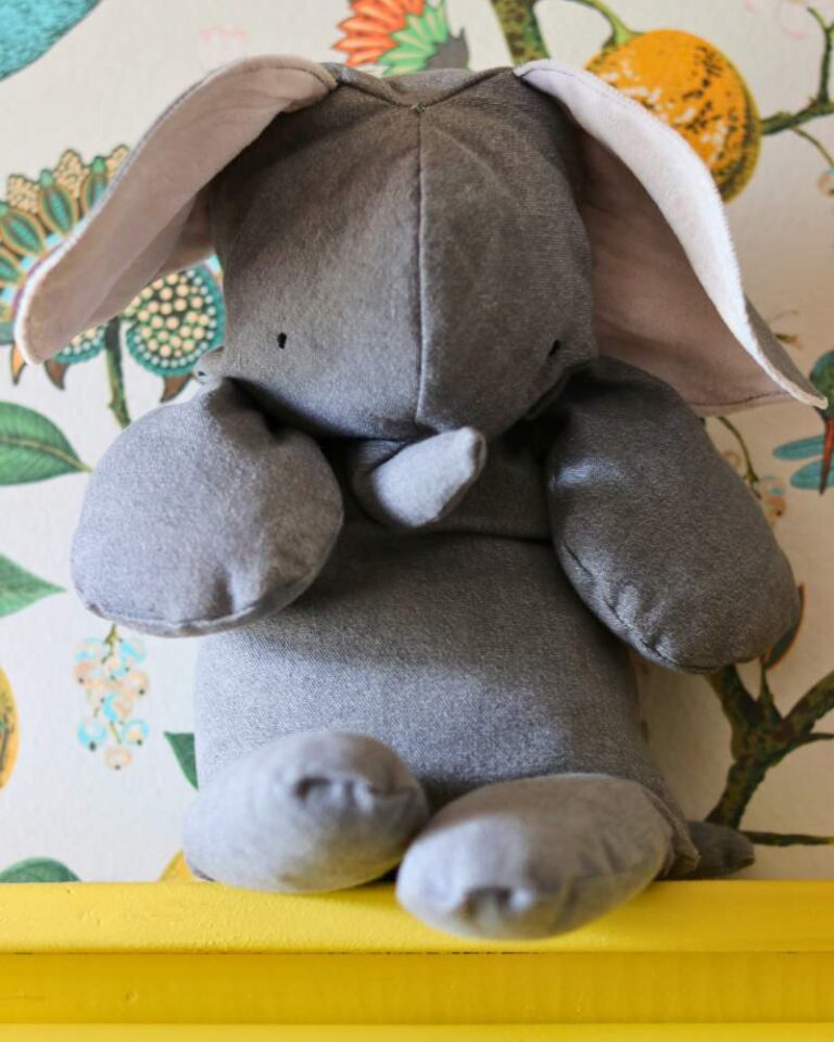 Best FREE Stuffed Elephant Sewing PDF Pattern and Tutorial