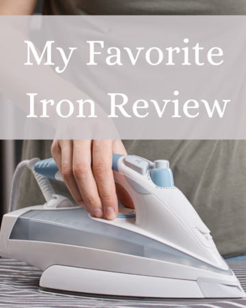 woman ironing in grey shirt iron review post featured image