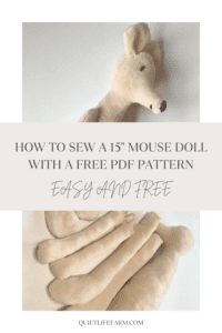 DIY FREE Mouse Sewing Pattern PDF and Tutorial - Quiet Life Farm