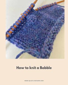 How to knit a bobble: Knitting Bobbles Tutorial