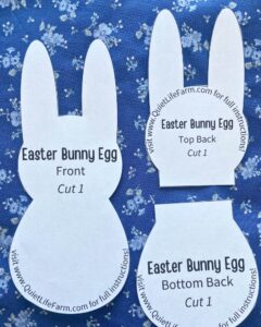 How to Sew a Bunny Reusable Fillable Easter Egg