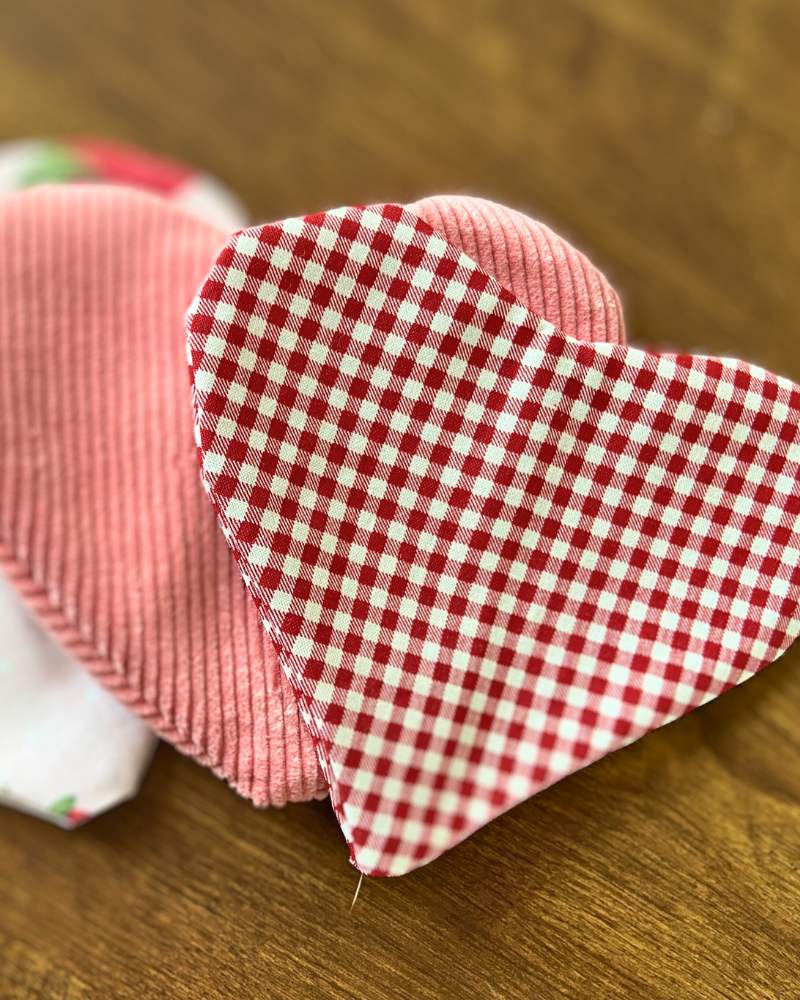 Reusable Fill-able Fabric Valentine’s Treat Hearts