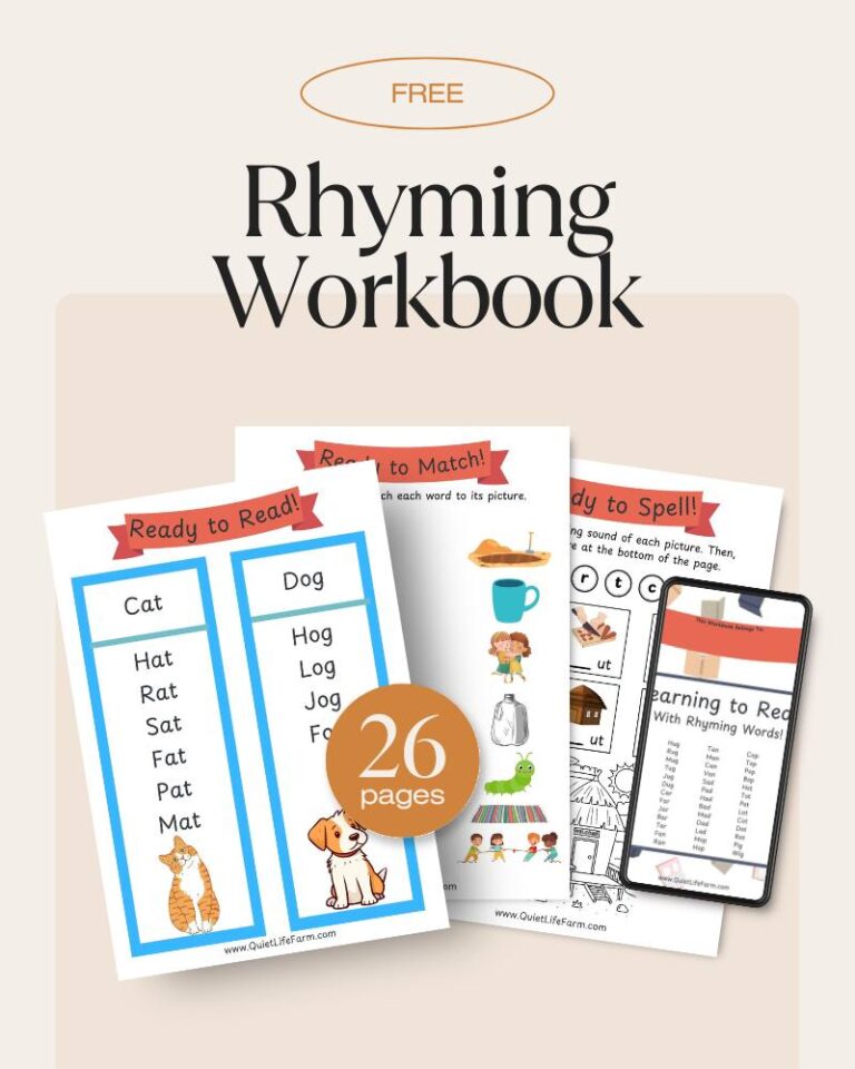 Best Free Rhyming Words Worksheets for Kindergarten