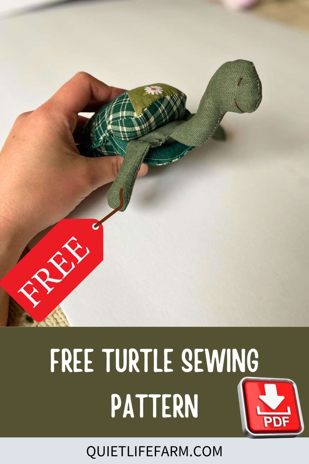 Free Turtle Sewing Pattern: DIY Stuffed Plush Pattern! - Quiet Life Farm