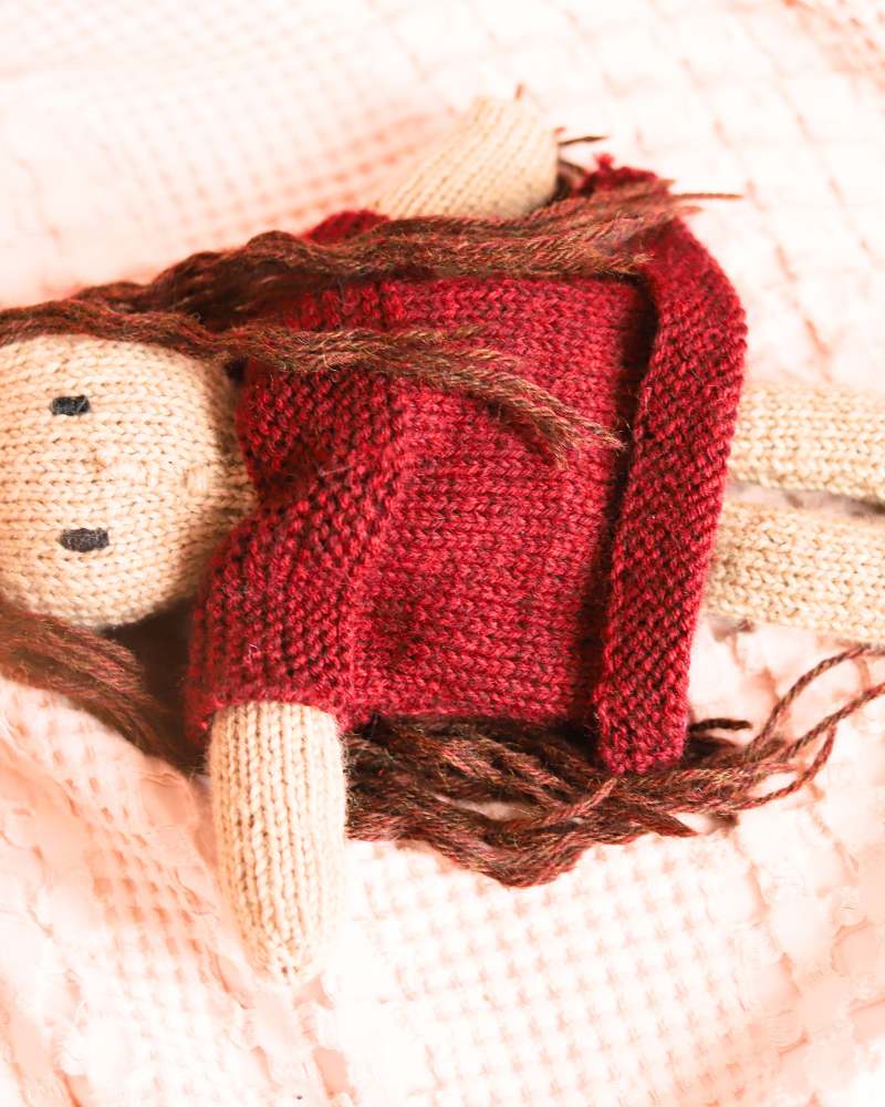 How To Knit a Doll From Squares Easy Free Pattern