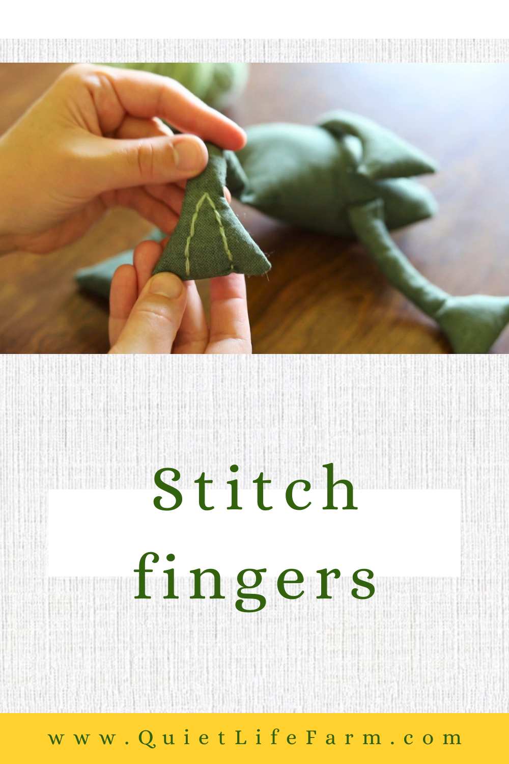 Frog Sewing Pattern FREE PDF - Quiet Life Farm