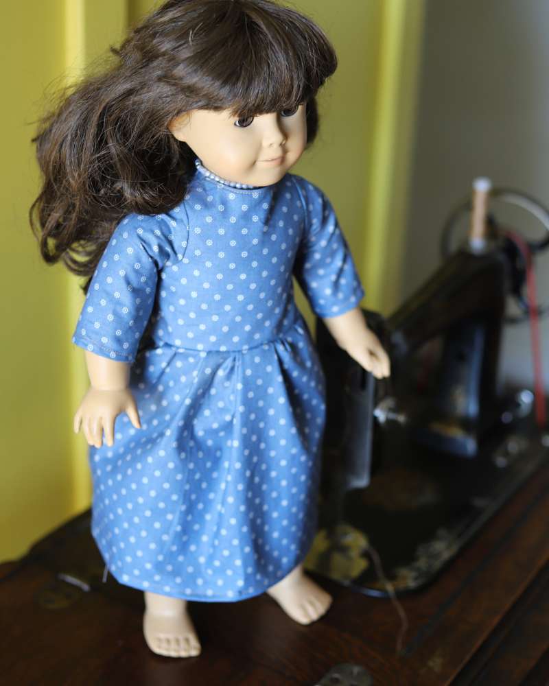 Free 18″ Doll Dress Sewing Pattern With Tutorial
