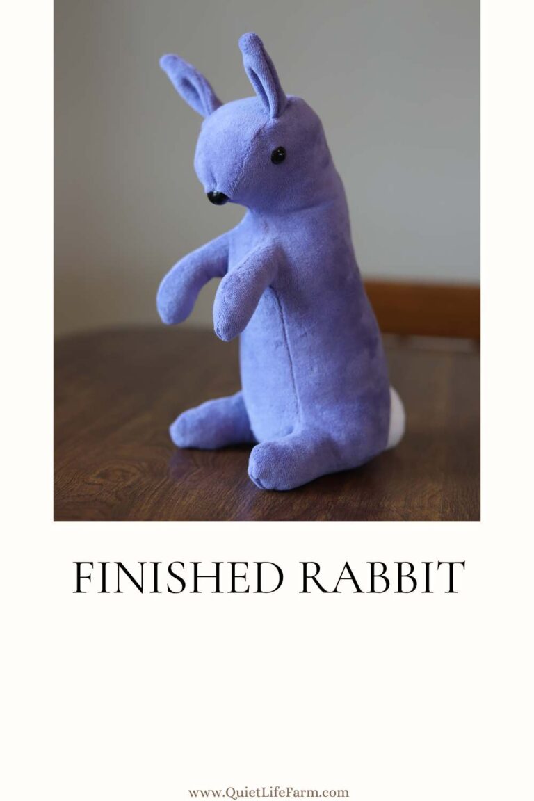 Classic Velveteen Rabbit: Free and Simple Sewing Pattern - Quiet Life Farm